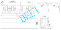 5.08MM Pitch Electrical Connector Blocks , Plug - In Cb Pin Header DL2EDG15R-XX-5.08