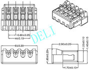 Terminal Block PCB Connector DL0803 0.8MM 2-22PIN HOUSING IDC 90C 180C SMT WF