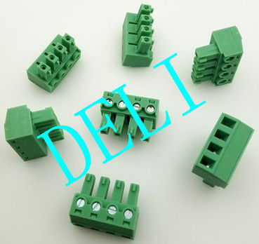 Green Color Male Pin Header Connector Feed Through Header DL2EDG15K-XX-5.08