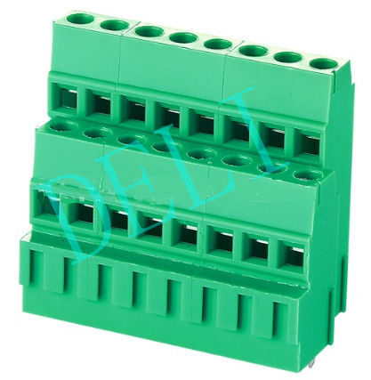 Double Row Terminal Block PCB Connector 300V/10A DL128AA--XX-5.0/5.08mm Durable