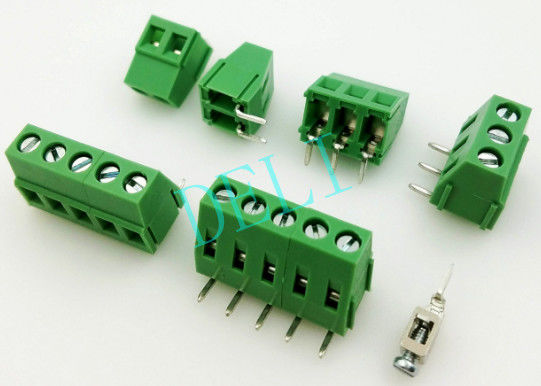 Plastic Enclosures PCB Connector DL128R--XX-5.0/5.08/7.5/7.62 With Terminal Block Pitch Screw Type