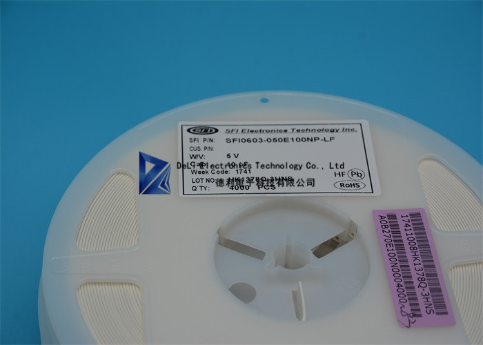 SFI0603050E100NPLF Chip Resistor SMD 1608 Varistor RoHs Certificate AC ESD / SFI / TVS