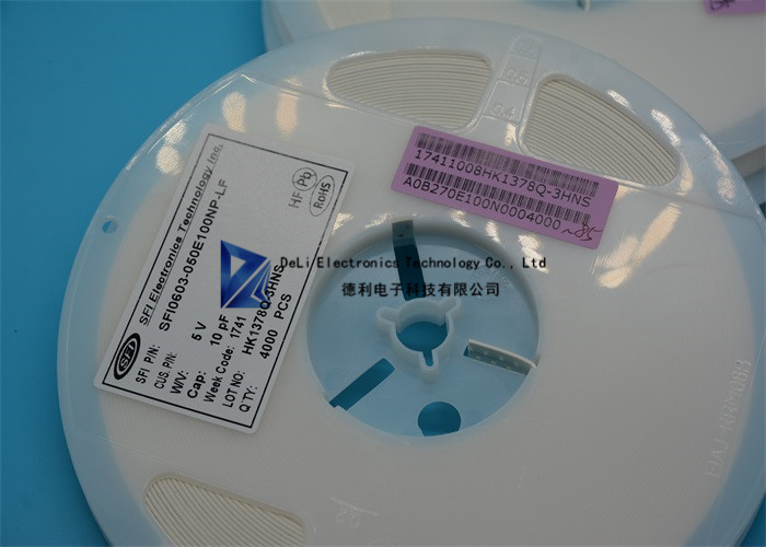 SFI0603050E100NPLF Chip Resistor SMD 1608 Varistor RoHs Certificate